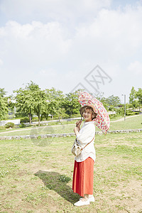 阳伞举起生活女人老人韩国人图片