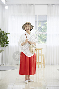 带子帽子分钟生活女人老人韩国人图片