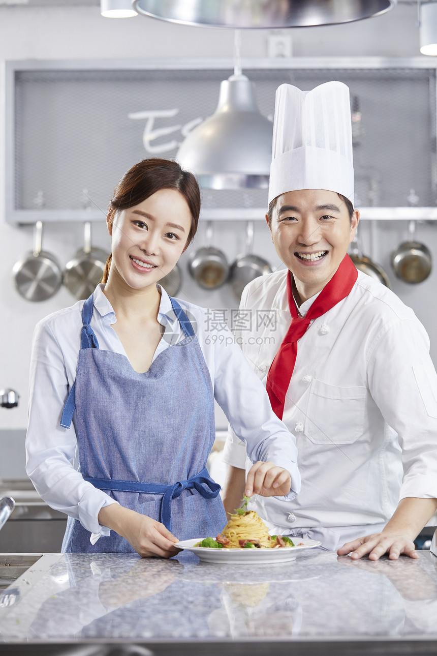 强烈的感情煎锅意大利菜烹饪课厨师韩语图片