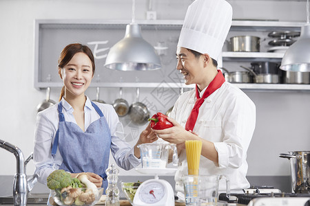韩国人烹调车床烹饪课厨师韩语图片