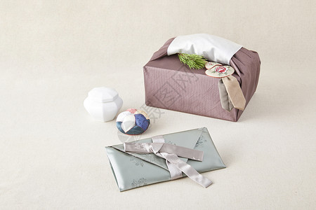 韩国传统礼物包背景图片