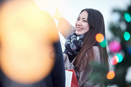 爱情火花幸福一对夫妇做约会图片