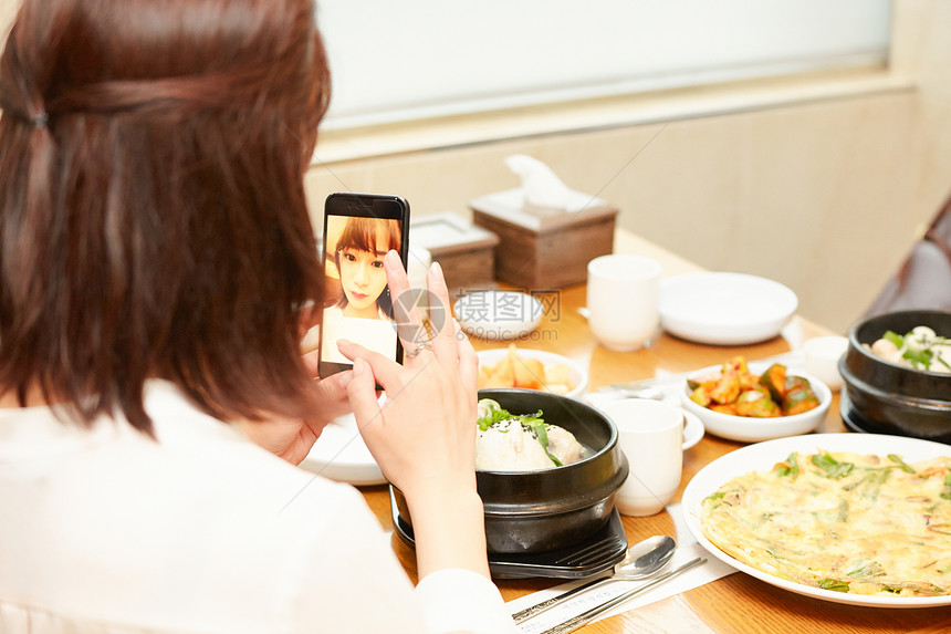 瘦身手机sns韩国女孩旅行韩国食品图片