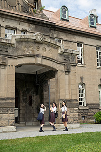 女士们年轻有趣女学生札幌学校旅行札幌市博物馆图片