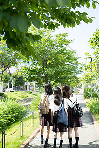 国内旅行学校远足朋友女学生札幌学校之旅图片