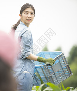 传递人物青年女农业图片