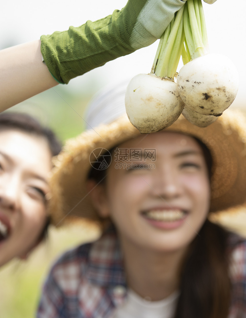 职业菜地半身照女农业伴侣图片