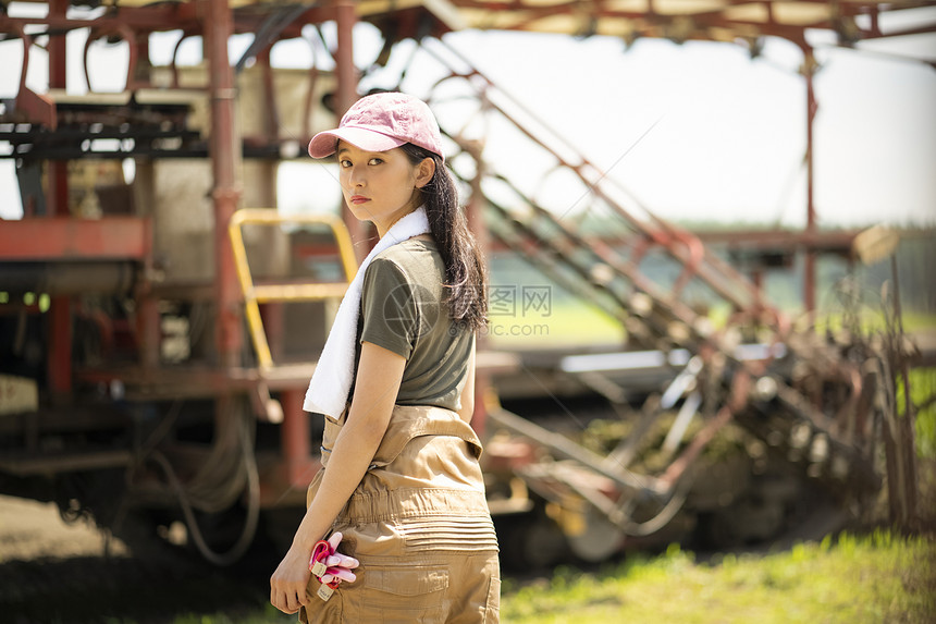 女孩女企业家经历女农业肖像图片
