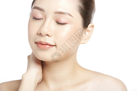 女性护肤美容面部展示图片