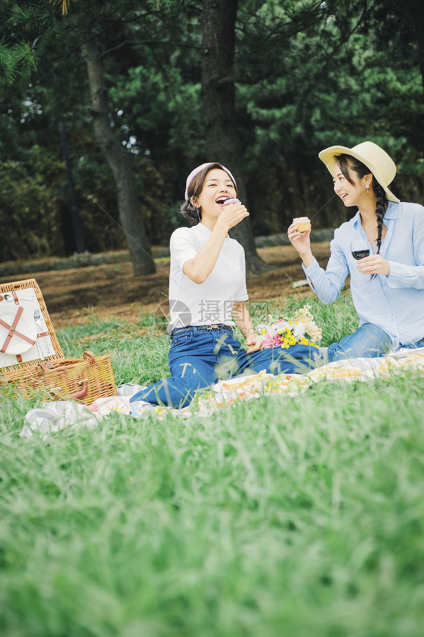 篮子食物人类野餐女朋友图片