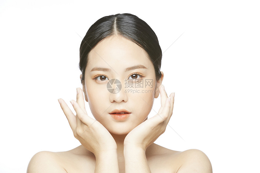 女性护肤手势图片