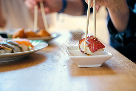 空白部分烹饪菜肴寿司餐手图片