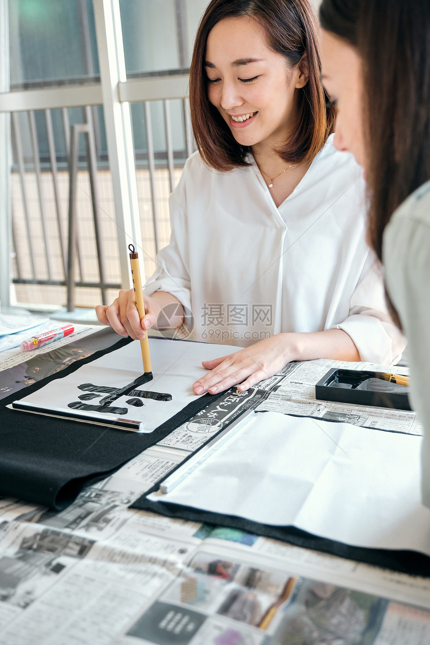 经历日本文化通知外国人入境书法经验图片