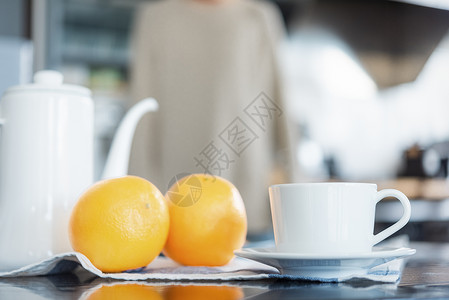 咖啡与橙子图片