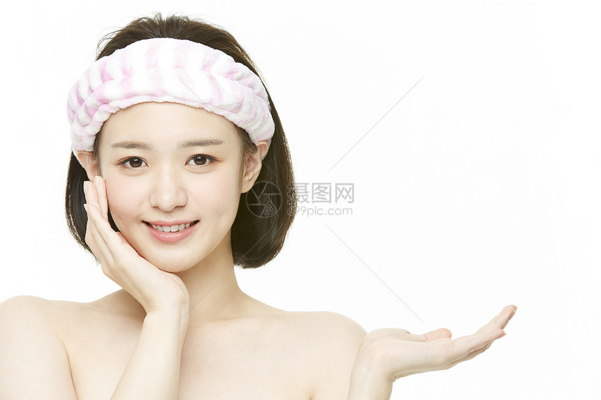 美妆护肤女性手势展示图片