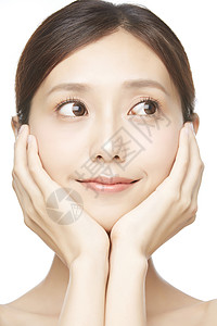 女性护肤美容脸部展示图片