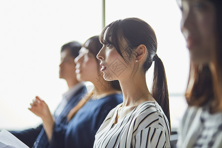 高兴女活力商业研讨会企业高清图片素材