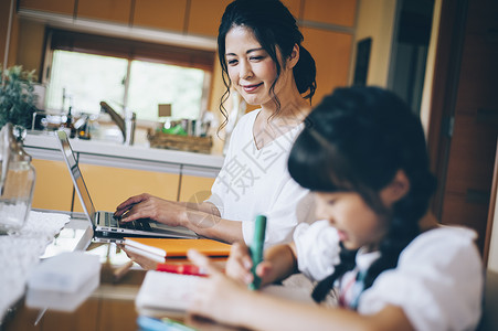 小朋友女孩们较年轻亲子生活方式组图片