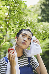 有机种植原野人类妇女生活方式农业图片