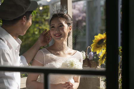 上身半身像婚姻服务结婚摄影图片