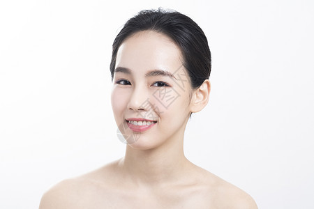  女性美妆护肤面部展示图片