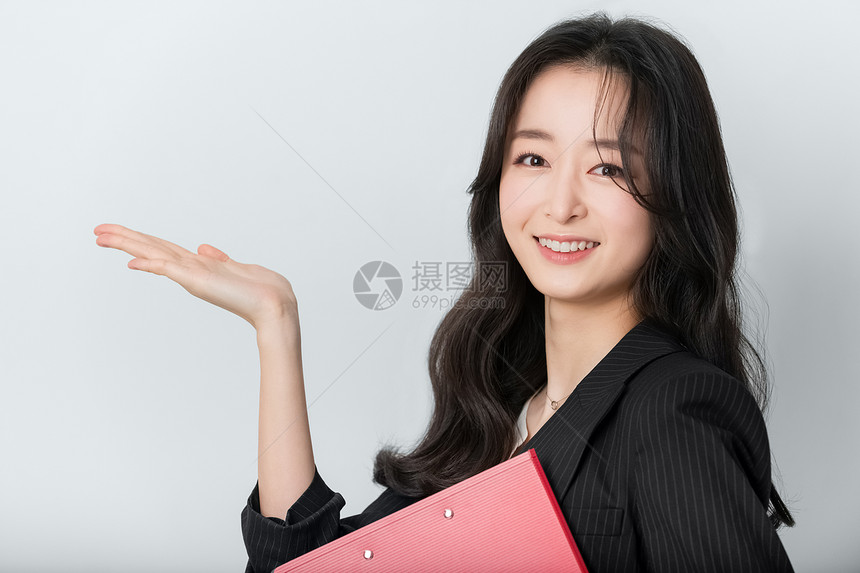 商务女性手势展示图片