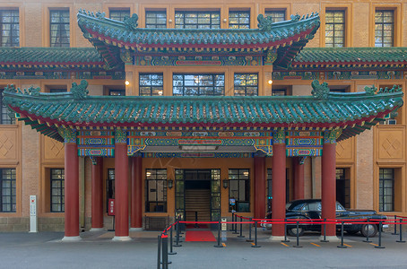 南京美龄宫国家5A级旅游风景区南京钟山美龄宫背景
