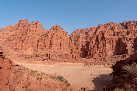 新疆阿克苏温宿大峡谷红石背景图片