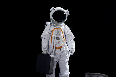 宇航员手提器材箱背景图片