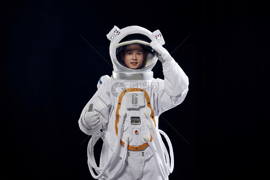 创意宇航员肖像照图片