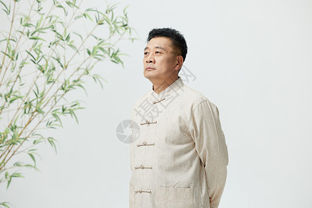 中国传统相声艺术家形象背景图片