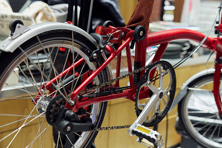 自行车飞轮组装自行车特写背景