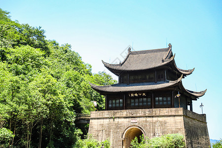 天下雄关四川省剑门关风景区背景