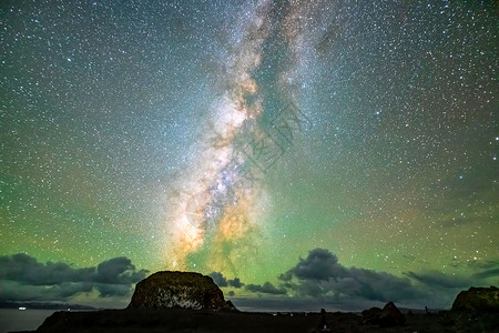 西藏圣象天门星空银河背景图片