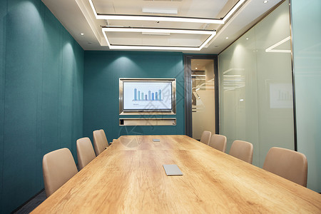 企业会议室场地背景图片