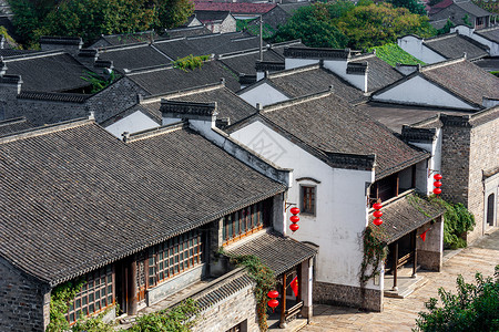 CBD南京老门东古代民居俯瞰图片