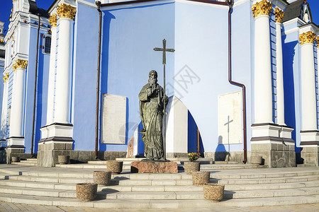世界遗产乌克兰圣苏菲亚大教堂乌克兰地标世界文化遗产洞窟修道院背景