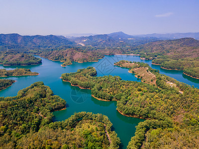 航拍惠州西湖红花湖5A景区背景图片