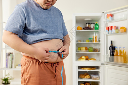 数据检测肥胖男性居家量腰围背景