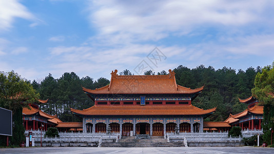 湖南5A级景区旅游炎帝陵神农大殿祭祀广场背景