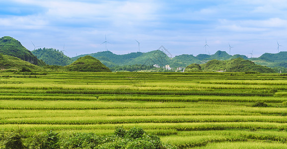 高山田园风光图片