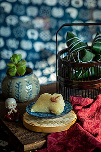 端午节粽子美食摄影图背景图片