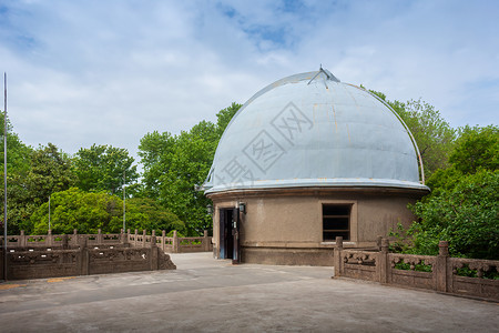 太空建筑中国科学院南京紫金山天文台背景