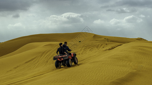 内蒙古库布其沙漠旅游背景图片