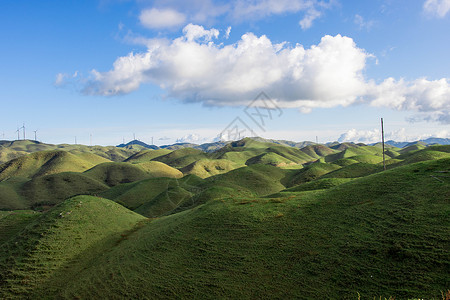 乌鲁木齐南山牧场蓝天白云下的牧场背景