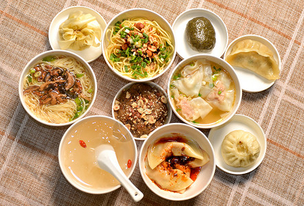 四川传统名小吃背景图片