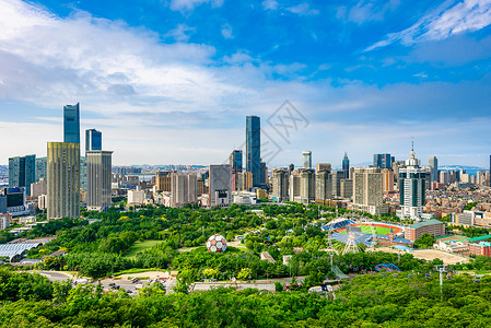 大连街道大连城市风光背景