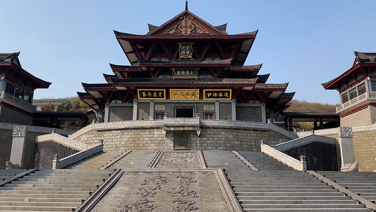 茅山道教素材5A景点江苏句容茅山古建筑背景