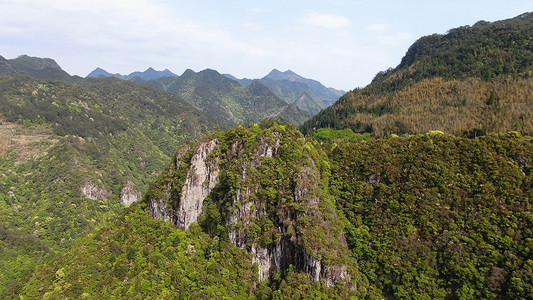 5A景区福建白水洋景点五老峰背景图片