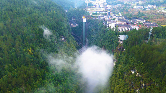 阿依河河谷峡谷云雾缭绕绿水青山阿依河河谷峡谷云雾缭绕绿水青山背景图片